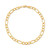 Figaro Link Chain Bracelet in 10k Gold