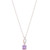 Pink Amethyst (1-3/8 ct. t.w.) & Diamond (1/20 ct. t.w.) Swirl 18" Pendant Necklace in 14k Rose Gold