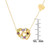 Multi-Gemstone Interlocking Hearts Mom 18" Pendant Necklace (1-1/6 ct. t.w.) in 14k Gold-Plated Sterling Silver