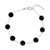 EFFY® Onyx Bead Station Link Bracelet in Sterling Silver