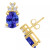 Tanzanite (2-1/2 Ct. t.w.) and Diamond (1/5 Ct. t.w.) Stud Earrings