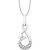 Diamond Butterfly Infinity 18" Pendant Necklace (1/10 ct. t.w.) in Sterling Silver