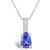 Tanzanite (7/8 Ct. t.w.) and Diamond Accent Pendant Necklace