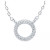 Cubic Zirconia Mini-Circle 16" Pendant Necklace, Created for Macy's