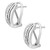 EFFY® Diamond Curved Drop Earrings (1/10 ct. t.w.) in Sterling Silver