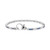 Cubic Zirconia Link Bracelet in Sterling Silver