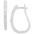 Diamond Oval Hoop Earrings (1/2 ct. t.w.) in Sterling Silver