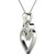 Diamond Double Heart 18" Pendant Necklace (1/10 ct. t.w.) in 10k White Gold