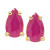 Tanzanite Pear-Shape Stud Earrings (3/8 ct. t.w.) in 14k Gold (Also in Emerald, Ruby & Sapphire)