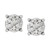 Diamond Cluster Stud Earrings (1/10 ct. t.w.) in 10k White Gold