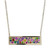Multi-Sapphire Bar Pendant Necklace (3/4 ct. t.w.) in 14k Gold, 16" + 1" extender