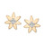Diamond Flower Stud Earrings (1/10 ct. t.w.) in 14k Gold-Plated Sterling Silver, Created for Macy's