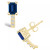 Sapphire (1-3/8 Ct. t.w.) and Diamond (1/8 Ct. t.w.) Stud Earrings