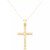 Textured Cross 18" Pendant Necklace