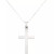 Textured Cross 18" Pendant Necklace