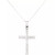 Textured Cross 18" Pendant Necklace