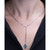 London Blue Topaz Hamsa Hand 20" Lariat Necklace (5/8 ct. t.w.) in Sterling Silver