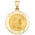 Saint Francis Medal Pendant in 14k Yellow Gold