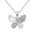 Diamond Butterfly 18" Pendant Necklace (1/10 ct. t.w.) in Sterling Silver