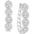 Diamond Swirl Leverback Hoop Earrings (1-1/2 ct. t.w.) in 14k White Gold
