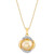 Cultured Golden South Sea Pearl (9mm) & Diamond (1/10 ct. t.w.) 18" Pendant Necklace in 10k Gold