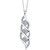Diamond Twist Pendant Necklace (5/8 ct. t.w.) in 14k White Gold