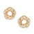 Multi-Ring Love Knot Stud Earrings in 14k Gold