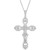 Diamond Cross 18" Pendant Necklace (1 ct. t.w.) in Sterling Silver