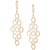 Polished Multi-Circle Chandelier Drop Earrings in 10k Gold