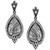 Rutile Quartz (4 ct. t.w.) & Diamond (1/3 ct. t.w.) Maleficent Villains Drop Earrings in Black Rhodium-Plated Sterling Silver