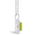 Peridot (1-2/3 ct. t.w.) and Diamond (1/7 ct. t.w.) Halo Pendant Necklace in Sterling Silver
