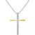 Diamond Cross 18" Pendant Necklace (1/10 ct. t.w.) in Sterling Silver or Sterling Silver & 14k Gold-Plate