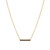 Black Spinel Bar Necklace