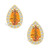 Citrine (1-3/4 ct. t.w.) and Diamond (1/3 ct. t.w.) Halo Stud Earrings in 14K Yellow Gold