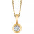 Diamond (1/10 ct. t.w.) Energy Pendant in 14k White, Yellow or Rose Gold