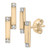 Diamond Double Bar Stud Earrings (1/10 ct. t.w.) in 14k Gold-Plated Sterling Silver, Created for Macy's