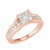 Diamond Cluster Channel-Set Bridal Set (1 ct. t.w.) in 14k White, Yellow or Rose Gold