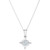 Princess Quad 18" Pendant Necklace (3/4 ct. t.w.) in 14k White Gold