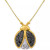 Black Diamond (1/6 ct. t.w.) & White Diamond Accent Ladybug 18" Pendant Necklace in Sterling Silver or  14k Gold-Plated Sterling Silver