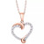 Diamond Swirl Heart Pendant Necklace (1/2 ct. t.w.) in Sterling Silver, 14k Gold-Plated Sterling Silver, or 14k Rose Gold-Plated Sterling Silver