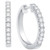 Diamond Small Hoop Earrings (1/2 ct. t.w.) in 10k White Gold