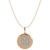 14k Rose Gold Necklace, Diamond Accent Letter B Disk Pendant