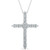 Diamond 18" Cross Pendant Necklace (2 ct. t.w.) in 14k White Gold