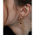 24K Gold-Plated Meta Bar Stud Earring 4 Piece Set