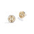Threepio Series Diamond Stud Earrings (1/10 ct. t.w.) in 10K Yellow Gold