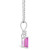 Pink Topaz (1-1/3 ct. t.w.) and Diamond Accent Pendant Necklace in 14K Yellow Gold or 14K White Gold