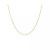 Diamond Asymmetrical Initial 14K Yellow Gold Necklace