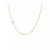 Diamond Asymmetrical Initial 14K Yellow Gold Necklace
