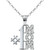 Cubic Zirconia "#1 Mom" Pendant Necklace in Sterling Silver, 16" + 2" extender, Created for Macy's