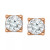 Diamond Center & Side Bezel Stud Earrings (5/8 ct. t.w.) in 14k Gold